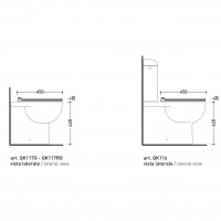 QKCW09 Quick/APP Кришка для унітаза soft-close, fango (1 сорт) FLAMINIA фото 3