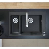 43315170 (S510-F635) Мийка кухонна, Graphiteblack (1 сорт) HANSGROHE фото 3