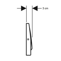 115.108.00.1 Delta10 Клавіша змиву із системою змив/стоп, з кріпленням на гвинтах, нержавіюча сталь  Geberit фото 2