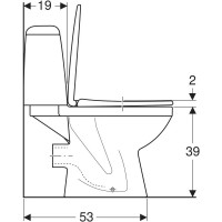 S7921800UA SOLO Унітаз-компакт підлоговий г/в, сидіння з кришкою Duroplast Soft close, н/п, білий (1 KOLO фото 2