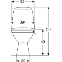 S7921800UA SOLO Унітаз-компакт підлоговий г/в, сидіння з кришкою Duroplast Soft close, н/п, білий (1 KOLO фото 3