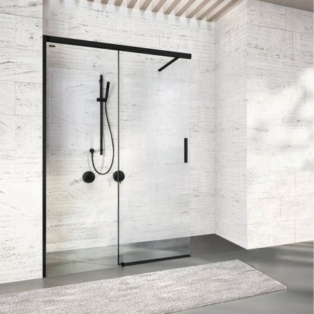 420.120003.751.248 Bella VITA 3 Душові дверцята-150, ліві, 752340 -soft close,  профіль чорний (1 со Duscholux