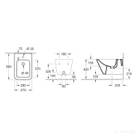 446500R1 FINION Біде підвісне (1 сорт) VILLEROY  BOCH