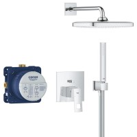 25289000 Eurocube OHM Душова система на 2 виходи, квадратна, 250 (1 сорт) Grohe фото 1