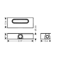 01001180 HG uBox universal Внутрішня частина трапа (1 сорт) HANSGROHE фото 1