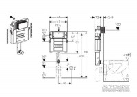 109.300.00.5 UP320 бачок прихованого монтажу Sigma 12см (1 сорт) Geberit фото 1