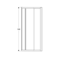 560.121.00.2 GEO Душова кабіна, 1/4 кола, 90х90см, h=190см, скло прозоре, проф.сріблястий (1 сорт) Geberit фото 3