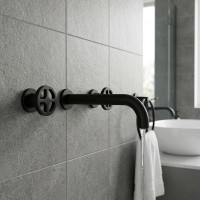 MN013511.5L Grace Змішувач для раковини зі стіни, 5L Brushed Black Titanium (1 сорт) CISAL
