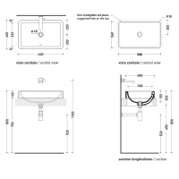 NL62INC NILE Раковина на стільницю, antracite (1 сорт) FLAMINIA фото 2