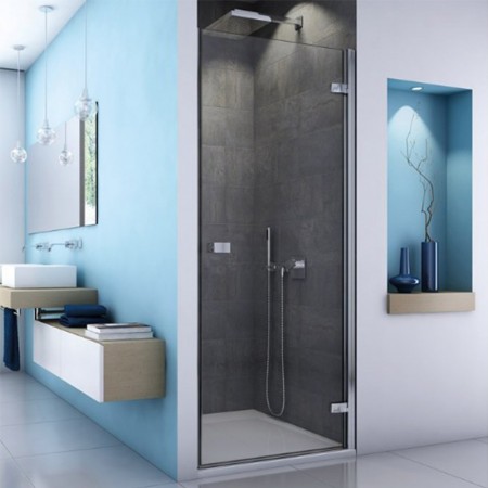 ES1CD0905007 ESCURA Душові дверцята 900 mm, хром/прозоре скло (1 сорт) SanSwiss