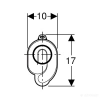 152.950.11.1 Сифон до уриналу (1 сорт) Geberit фото 1