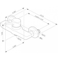 F85B20022 X-Joy S, змішувач для душу, чорний (1 сорт) AM.PM фото 5