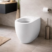 3118 30 Flo Унітаз підлоговий 56 в комплекті з кріпленням WB5N, білий матовий (1 сорт) Kerasan фото 4