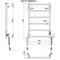 2.3.0703.10.Р Рушникосушка ел. Класік F НР-I 800х530/75 TR K (1 сорт) Mario фото 4