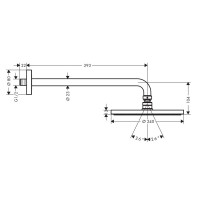 27607000 Raindance S 1jet PowderRain 240 Верхній душ (1 сорт) HANSGROHE фото 2