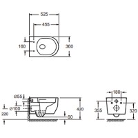 4010510 DO IT Підвісний безобідковий унітаз з кришкою soft-close, Vortex Flush, білий глянець (1 сор Devit фото 1