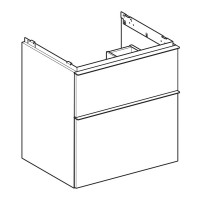 502.303.01.3  iCon Тумба для умивальника 60 см, з 2 висувними ящиками, колір білий мат (1 сорт) Geberit фото 3