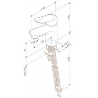 F85C02100 Sunny, змішувач для умивальника, хром (1 сорт) AM.PM фото 5