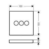 15764000 ShowerSelect Зовнішня частина змішувача (1 сорт) HANSGROHE фото 3