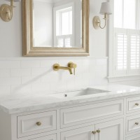 38245N076 BOZZ Змішувач для раковини 230 mm, настінний, брашоване золото (1 сорт) Kludi фото 2