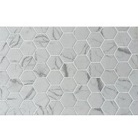 S-MOS (M)DPG032TM-086A-6 MARBLE WHITE LINE (1 сорт) MOZAICO DE LUX