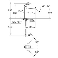 23971003 Grohe Eurosmart New Одноважільний змішувач для раковини XL-Size (1 сорт) Grohe фото 1