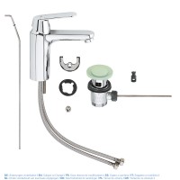 23325000 Eurosmart Cosmopolitan Змішувач д/раковини, хром (1 сорт) Grohe фото 2