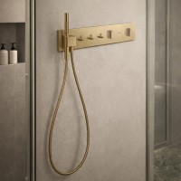 12572140 AXM ShowerComposition Термостатичний змішувач прихованого монтажу на 3 функції, brushed bro Axor фото 2