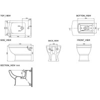 2020127 RETRO Біде підвісне (1 сорт) Devit фото 2