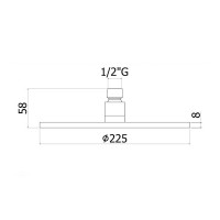 ZCOL721LIQCR  BIRILLO Душова система з термостатом, хром (1 сорт) Paffoni фото 5