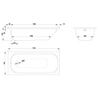 2947-000 Bette Form Ванна із шумоізоляцією 1700x750, сталь, біла (1 сорт) Bette фото 2