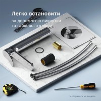 F85A92000 X-Joy S, змішувач для умивальника високий, хром (1 сорт) AM.PM фото 6