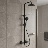 37520121B DEVIT PL FRESH Термостатична душова система, чорний матовий (1 сорт) DEVIT PL фото 2