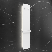Радіатор електричний Whole Wall_2.0, з тримачем для рушників та халатів, Led-підсвітка, колір білий  Deweit фото 5