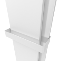 Радіатор електричний Whole Wall_2.0, з тримачем для рушників та халатів, Led-підсвітка, колір білий  Deweit фото 4