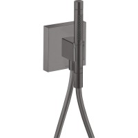 12626340 AXM Axor Porter Зовнішня частина душ. набору з підключенням, brushed black chrome (1 сорт) Axor
