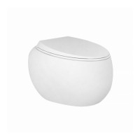 CLOSC3901WH Кришка д/унітазу CLOUD Duroplast, SLIM, Soft Close, Quick Release, біла глянцева (1 сорт RAK Ceramics