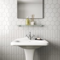 23351 CHEVRON WALL WHITE MATT left (1 сорт) EQUIPE CERAMICAS фото 2
