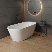 17070130WL Style Lite Ванна окремостояча 167x72,5 см з литого (штучного) каменю Caststone, без перел Devit фото 3