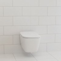 5114 30 Tribeca Унітаз підвісний безобідковий із шумоізоляцією та кріпленням WB9N, білий матовий (1  Kerasan фото 2