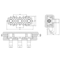 45089-031 Eleganza внутрішня частина змішувача на 3 отвори (1 сорт) GESSI фото 1
