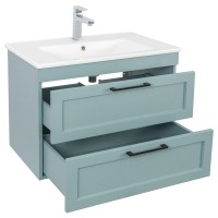 15421	Тумба Інарі (018 / FJORD-GREEN-MATT) з умивальником Arte 75 см (консольна) (1 сорт) Аква Родос фото 2