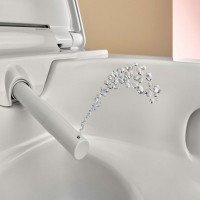 146.350.01.1 AquaClean Alba Підвісний унітаз-біде, покриття KeraTect, колір білий глянець, накладка  Geberit фото 7