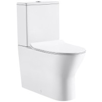 8009950 FRAME Компакт безобідковий з пластиковою кришкою soft-close, білий (1 сорт) Primera
