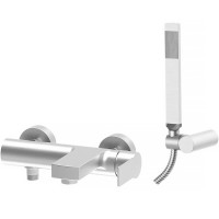 TA 023 ST TANGO  Змішувач для ванни, з ручним душем, steel looking (1 сорт) Paffoni