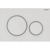 115.882.01.1 Sigma20 round Клавіша змиву, подвійний змив, легкоочисна поверхня, білий мат (1 сорт) Geberit фото 3