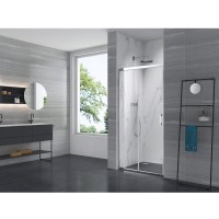 PRI2900 PRIME Душові дверцята розпашні 90 - хром/прозоре скло(1уп) (1 сорт) Primera