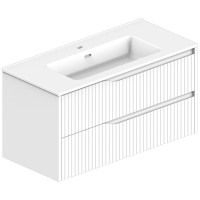 442100W STYLE Тумба 100 з раковиною, біла (1 сорт) Devit