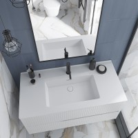 442100W STYLE Тумба 100 з раковиною, біла (1 сорт) Devit фото 4