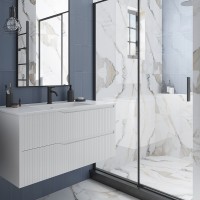 442100W STYLE Тумба 100 з раковиною, біла (1 сорт) Devit фото 3